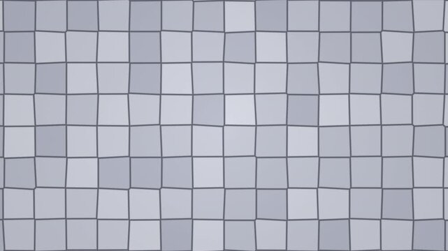 Mosaic pattern with gray tiles in a grid layout