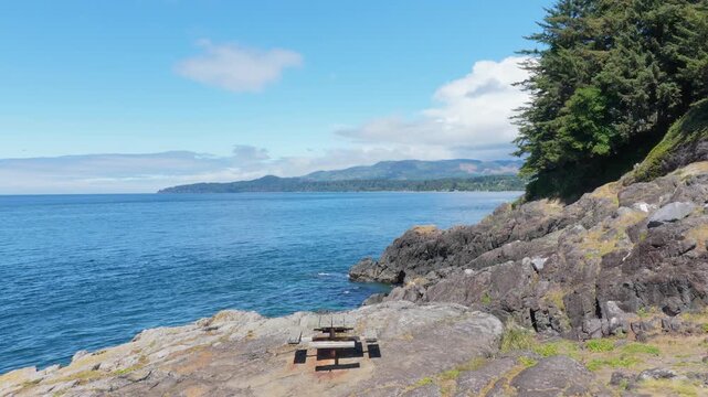 Panoramic Ocean Vista and Rugged Coastline at Otter Point, Vancouver Island