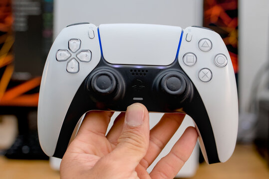 Zapopan Jalisco, Mexico - July 1, 2026: Sony PlayStation 5 DualSense wireless controller, ps5 concept