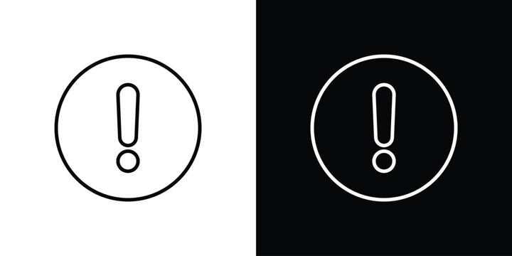 Exclamation button icon
