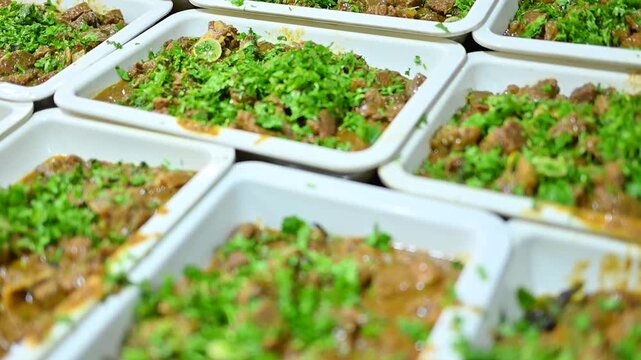 A huge beaf plates for wedding ceremony 
