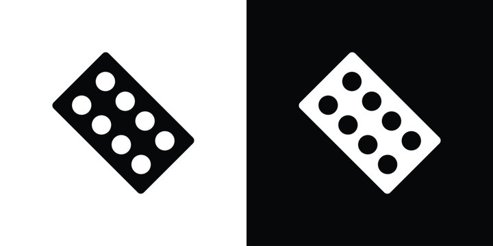 Pill blister pack icon