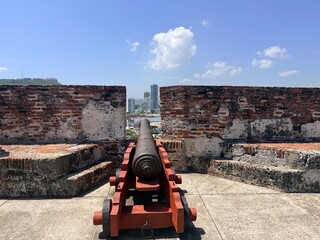 Cartagena Coumbia 6-25-2026. Exterior views of Castillo San Felipe de Barajas  a fortress in the city of Cartagena. The castle was built in 1639 and is located on the Hill of San Lázaro © Michael