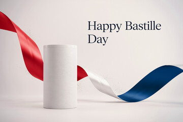Bastille Day, French ribbon, celebration, patriotic symbols
