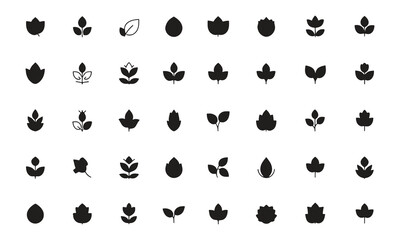 Fototapeta premium Black Drop Shape Icon Isolated on White Background Minimalist Style