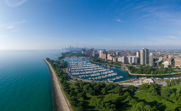 Chicago, Illinois, and Lake Michigan