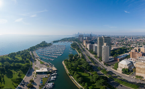 Chicago, Illinois, and Lake Michigan