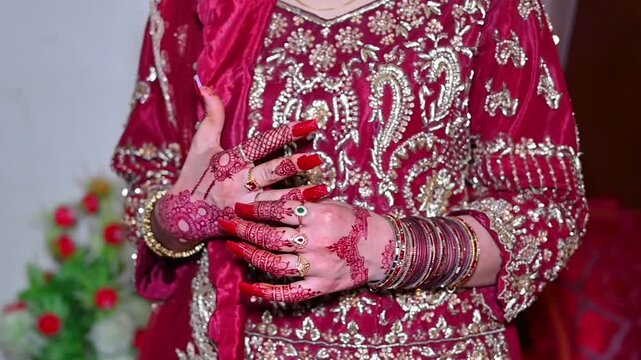 The Pakistani Wedding Bride set his rings close up