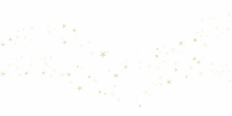 diagonal trail of scattered golden stars on transparent background star astronomy cosmic space celestial pattern vector © Dibyendu