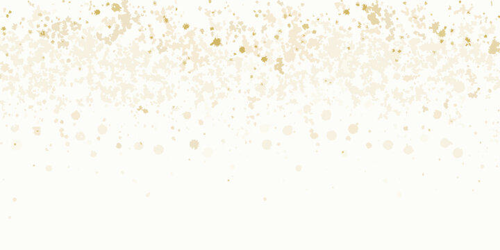 a dense scatter of golden confetti on white background dots festival celebration pattern design header decoration