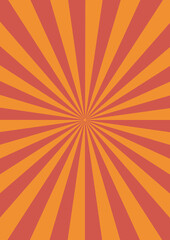 Obraz premium Classic Centered Sunburst Background with Red and Orange Rays