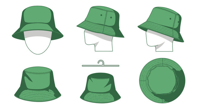 Green Bucket Hat Styles.
