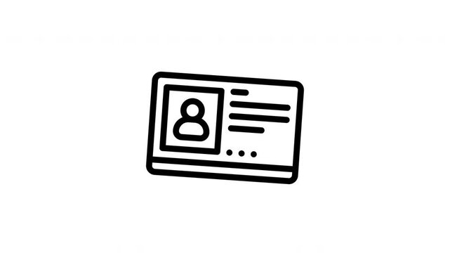 profile minimalist stroke animation