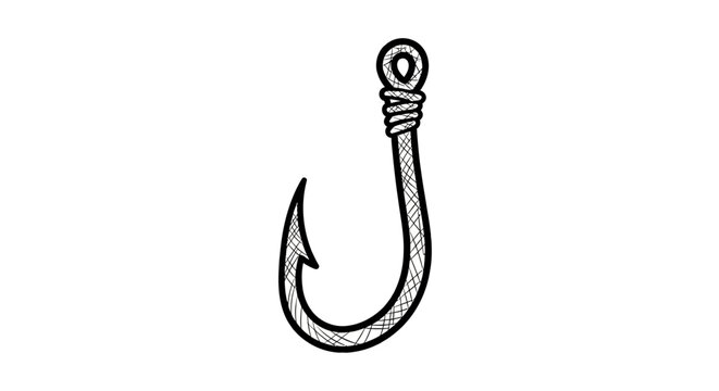Fishing Hook Illustration.