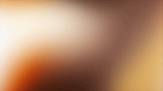Smooth Coffee Brown and Copper to Amber, Cream and White Animated Gradient Background
