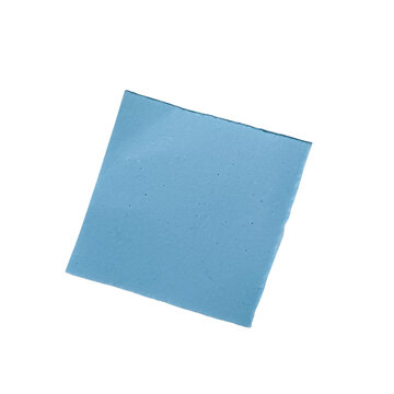 Blue simple geometric box shape flat design with torn paper and crafted card design