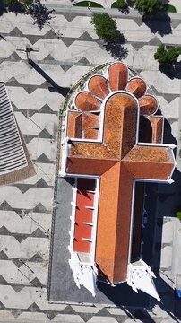 Sagrado Coracao De Jesus Church At Petrolina In Pernambuco Brazil. Dom Malan Square. Downtown City. Beautiful Church. Sagrado Coracao De Jesus Church At Petrolina In Pernambuco. Religious Skyline.