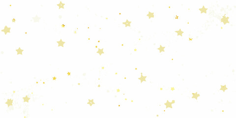 scattered golden stars on white background sparkle astronomy cosmic celestial pattern vector illustration design decoration festival © RanjanKumar