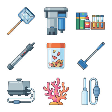 Aquarium Fish Tank Equipment Tools.