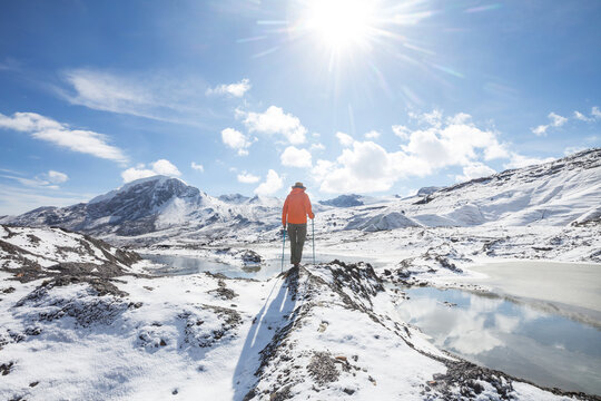 Hike in glacier