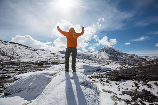 Hike in glacier