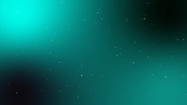 Abstract dark teal gradient background featuring scattered white sparkling particles and soft light effects for cosmic digital wallpaper design
