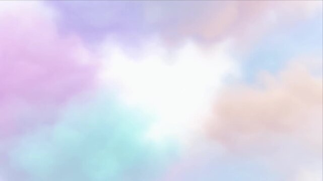 Colorful smoke cloud background pastel sky dreamy light soft abstract vapor swirl foggy mist airy gradient texture magical atmosphere fantasy art design tranquil copy space