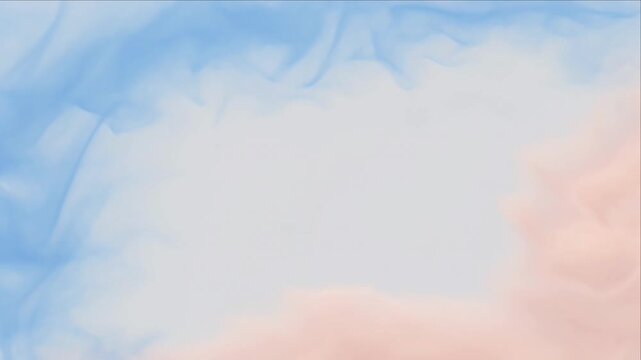 Colorful smoke cloud background with soft blue pastel pink abstract vapor border dreamy haze design and airy texture gentle gradient dreamy frame copy space for abstract pastel art and presentation