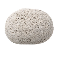 Fototapeta premium Natural grey pumice stone used for skincare and body exfoliation isolated on isolated background