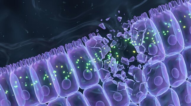 Epithelial Cell Disintegration Caused by H. Pylori Toxins