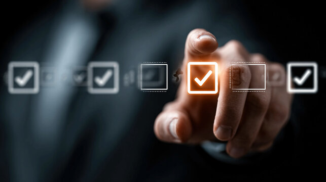Business approval system with digital interface showing approve and reject options document validation workflow automation corporate governance and efficient decision making process optimization
