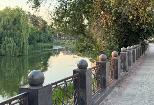 Riverside embankment