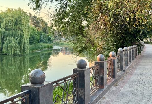 Riverside embankment