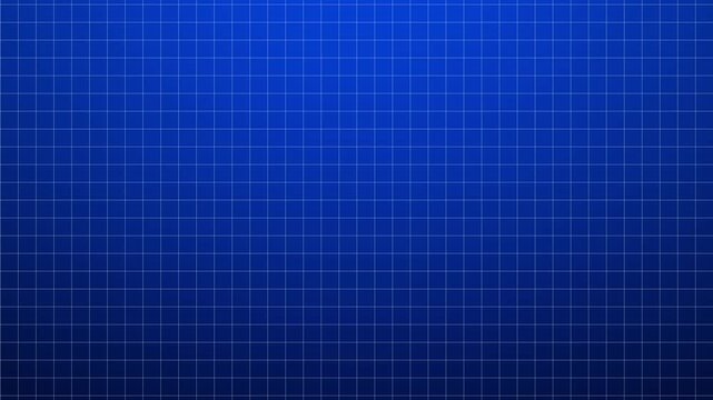 Abstract blue blueprint grid paper background with subtle white graph lines pattern seamless loop