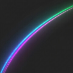 Fototapeta premium Abstract Rainbow Light Waves in Dark Space with Glowing Colorful Energy Rays Digital Motion Background Texture Wallpaper