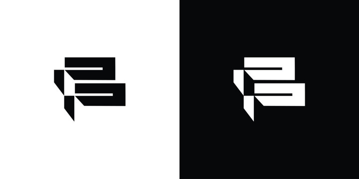Modern and strong letter PP initials logo design
