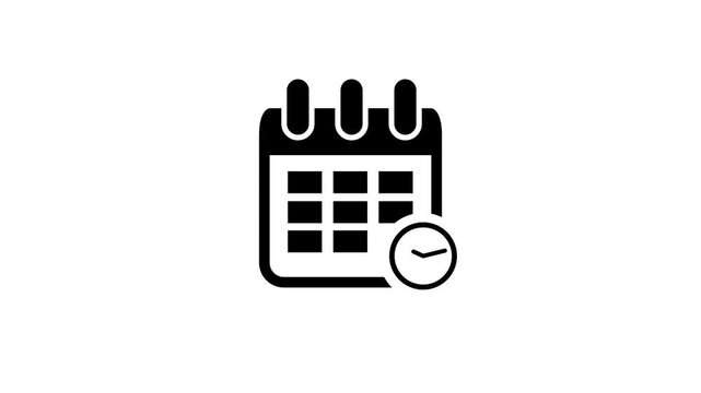 calendar icon with money sign.motion animation