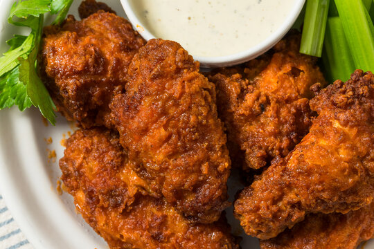 Homemade Deep Fried Buffalo Chicken Wings