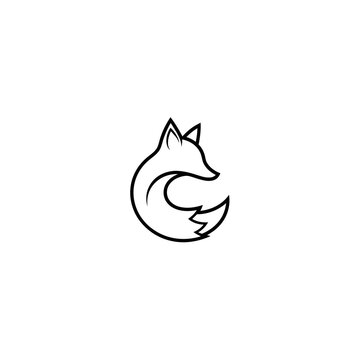 Minimalist Fox Logo Design