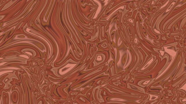 Video Background Rustic Copper Bronze Metallic Foil Chaotic Marbling Fluid Stream Abstract Asset