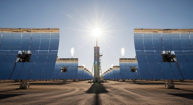 Desert Concentrated Solar Power Towers