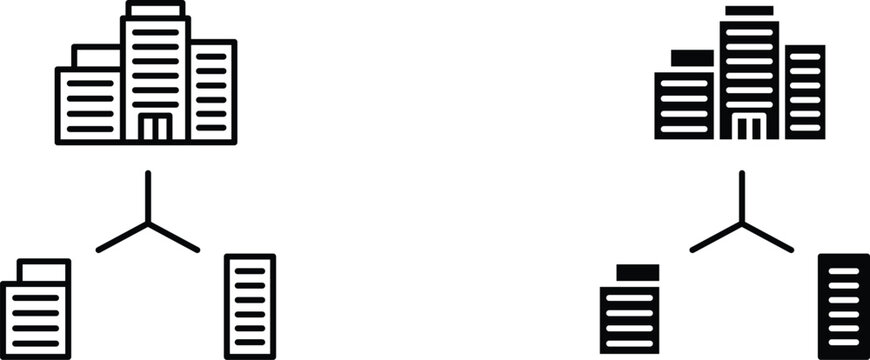 Company subsidiary icon for website projects