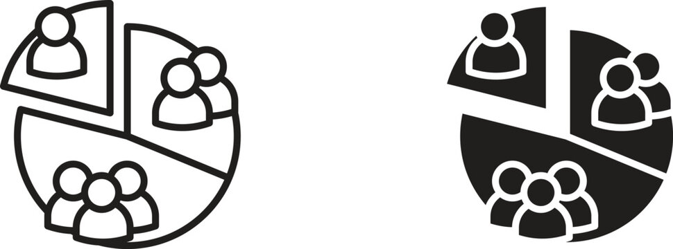 Customer segment icon for website projects