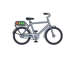 Fototapeta premium Modern Utility Bike with Electric Cargo Box.