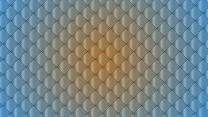 Diamond pattern background, with blue and, orange gradient lighting