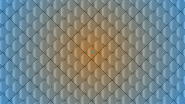 Diamond pattern background, with blue and, orange gradient lighting