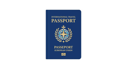 Naklejka premium Summer travel passport for international vacations and trips