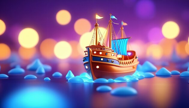 Passenger Ship on Water