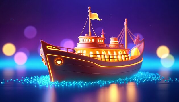 Passenger Ship at Sea
