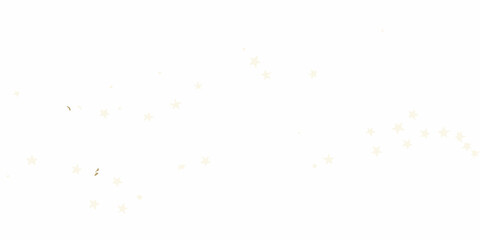 diagonal trail of scattered golden stars on transparent background star astronomy cosmic space celestial vector illustration pattern design graphic art decoration © Pabitra